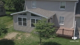 Sunroom with a Trex deck 