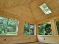 Interior view of freestanding sunroom